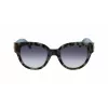LONGCHAMP LO733S Damskie prostokątne okulary przeciwsłoneczne z acetatu, Havana Brown Gradient, 52mm