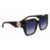 LONGCHAMP LO734S-430 Damskie okulary przeciwsłoneczne geometryczne Havana acetat soczewki gradient brąz 53mm