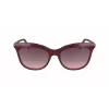 Okulary przeciwsłoneczne damskie Longchamp LO738S – oprawka z acetylanu Havana, soczewki brązowe gradientowe, UV400, 53/18/140 mm