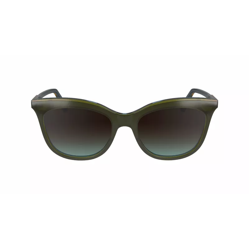 LONGCHAMP LO738S5318310 Damskie okulary przeciwsłoneczne Motyl Havana Brown 53mm