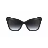 Okulary przeciwsłoneczne LONGCHAMP LO742S-001 dla kobiet - czarna oprawka, soczewki gradientowe szare, 54 mm