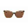 LONGCHAMP LO742S-N-211 Damskie kwadratowe okulary przeciwsłoneczne z acetatu Havana Brown Gradient 54mm