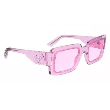 LONGCHAMP LO743S5323650 Damskie kwadratowe okulary przeciwsłoneczne z acetatu 53/23/140 mm