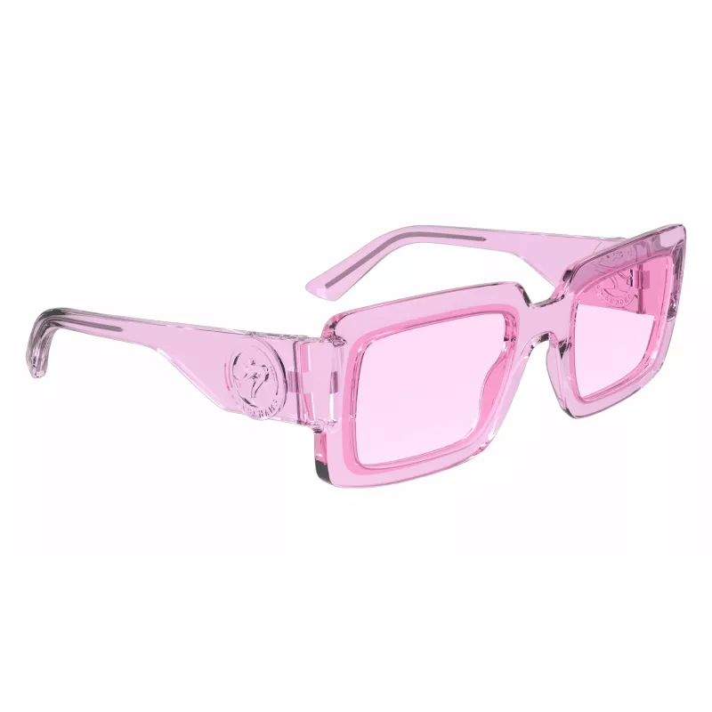 LONGCHAMP LO743S5323650 Damskie kwadratowe okulary przeciwsłoneczne z acetatu 53/23/140 mm