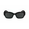 Okulary przeciwsłoneczne LONGCHAMP LO749S-001 dla kobiet - czarna oprawka, szare szkła, 50mm