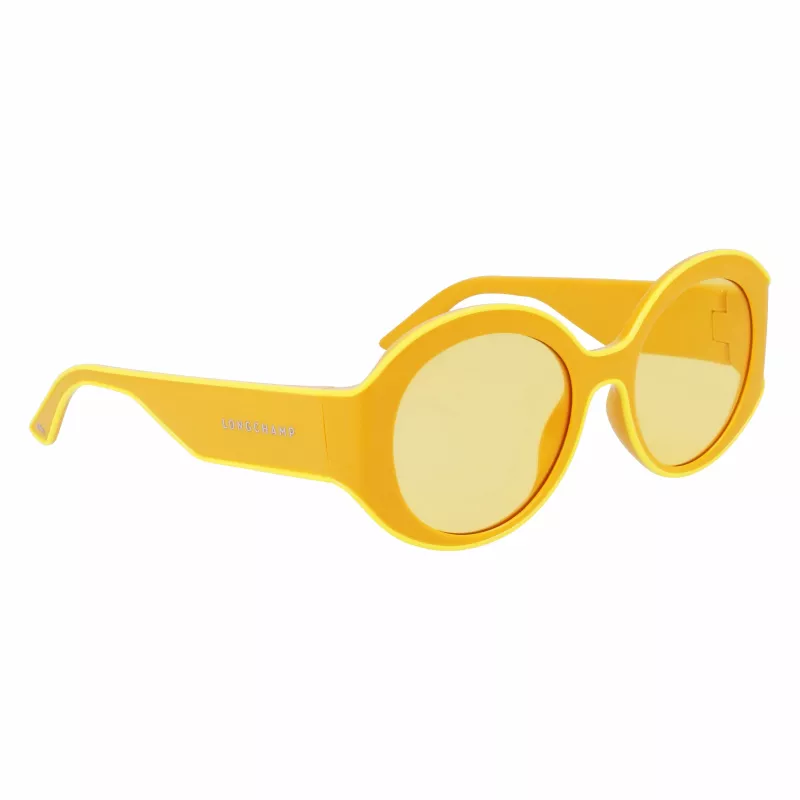 LONGCHAMP LO758S-741 Damskie kwadratowe okulary przeciwsłoneczne z acetatu Havana Brown Gradient 53mm
