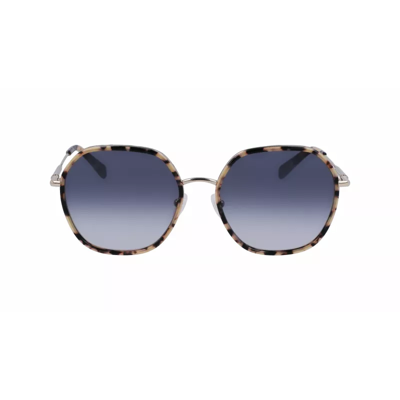 Okulary przeciwsłoneczne LONGCHAMP damskie kocie oko LO163S-743 Havana Brązowy Gradient 58mm