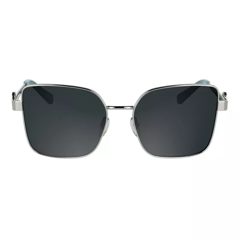 Okulary przeciwsłoneczne LONGCHAMP damskie kocie oko LO181S5617044 - oprawka z acetatu w kolorze havana, brązowe soczewki gradientowe, 56mm
