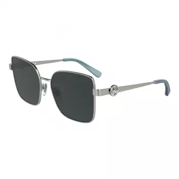 Okulary przeciwsłoneczne LONGCHAMP damskie kocie oko LO181S5617044 - oprawka z acetatu w kolorze havana, brązowe soczewki gradientowe, 56mm