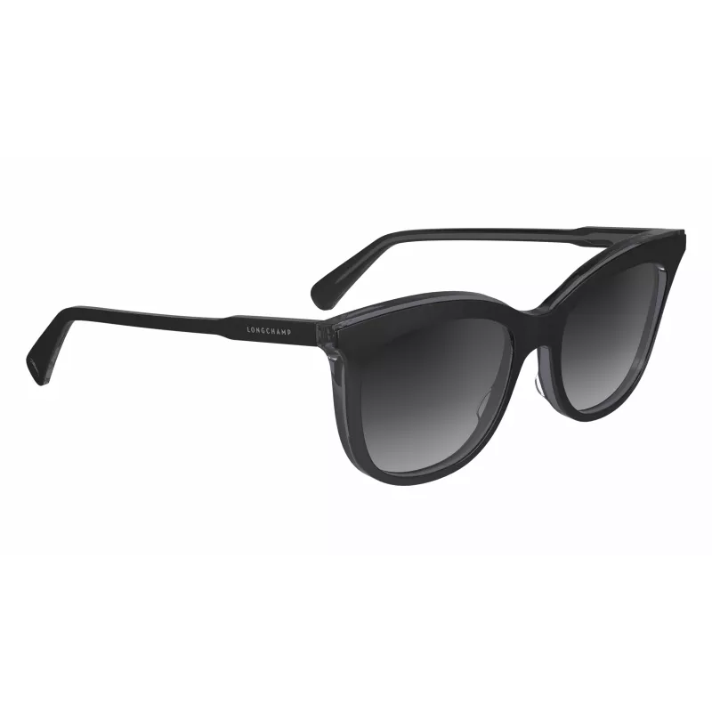LONGCHAMP Damskie okulary przeciwsłoneczne Cat Eye LO738S5318018 - Oprawa acetatowa Havana z brązowymi soczewkami gradientowymi - 53/18/140 mm