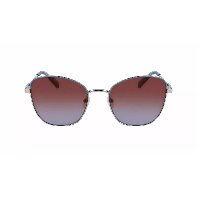 Longchamp Damskie LO164S-043 Havana Acetate Okulary przeciwsłoneczne w kształcie kwadratu (57/19/140 mm)