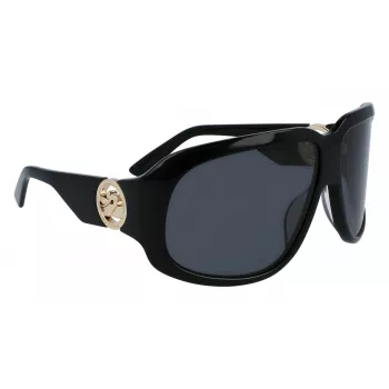 Okulary przeciwsłoneczne damskie Longchamp LO736S-1 - Oprawka acetatowa w kształcie motyla z ochroną UV400 - Soczewka 67mm, Mostek 11mm, Zausznik 125mm