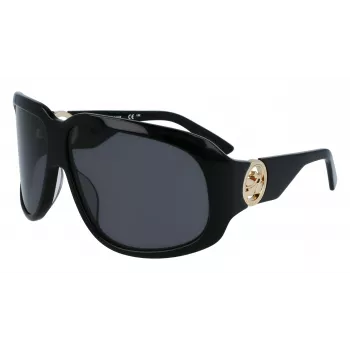 Okulary przeciwsłoneczne damskie Longchamp LO736S-1 - Oprawka acetatowa w kształcie motyla z ochroną UV400 - Soczewka 67mm, Mostek 11mm, Zausznik 125mm