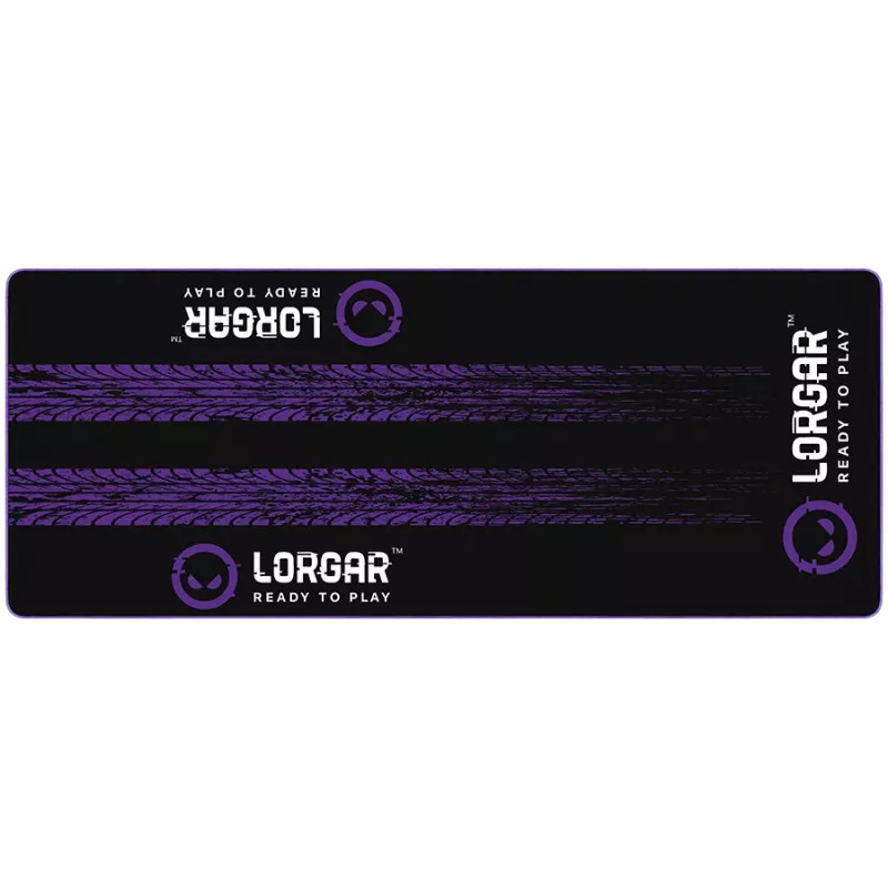 LORGAR RX1FM Mata podłogowa do symulatorów wyścigów Advanced, obszyta krawędź, 1700x700x3 mm, czarny/fioletowy