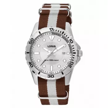Zegarek męski Lorus RS937AX2 kwarcowy analogowy, stal nierdzewna, niebieska tarcza, 42 mm