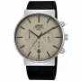 Zegarek męski Lorus Quartz Analog RT381GX9 - 43mm, bransoleta ze stali nierdzewnej, czarna tarcza, wodoszczelność 100m