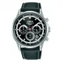 Zegarek męski LORUS RT301KX9 z kwarcowym chronografem, 42 mm, stal nierdzewna, czarna tarcza