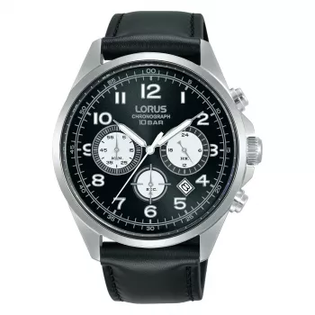 Zegarek męski Lorus RT311KX9 na kwarc - Niebieska tarcza, stal nierdzewna, 43 mm