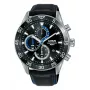 Lorus RM343FX9 Męski Zegarek Analogowy Kwarcowy 45mm Stal Nierdzewna Niebieska Tarcza