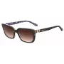 LOVE MOSCHINO Damskie Okulary Przeciwsłoneczne MOL042S086F3H - Oprawka Acetatowa Havana, Brązowe Gradientowe Soczewki Poliwęglanowe, 53/17/145 mm