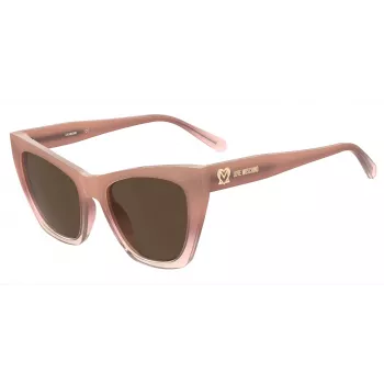 Okulary przeciwsłoneczne LOVE MOSCHINO dla kobiet MOL070-S-FWM Havana/Brown Gradient 53mm