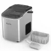 Lovio LVIM001SL Crystal Ice domowa wytwornica lodu - 12 kg/24h, zbiornik 2,2L, srebrny/czarny