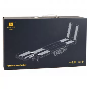 Niskopodwoziowa Naczepa do Scanii 770S Huina Szara 1:18