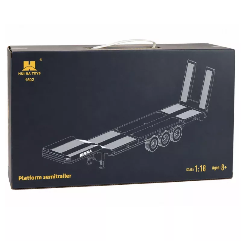 Niskopodwoziowa Naczepa do Scanii 770S Huina Szara 1:18