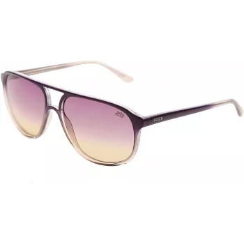 LOZZA SL1872 Okulary przeciwsłoneczne unisex - czarna oprawka, szare szkła - 58/15/140 mm