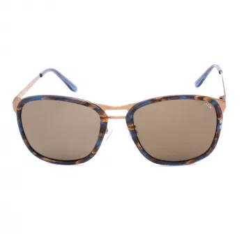 LOZZA SL2199 Okulary przeciwsłoneczne unisex - prostokątna oprawka acetatowa ochrona UV400 - 57/20/135 mm