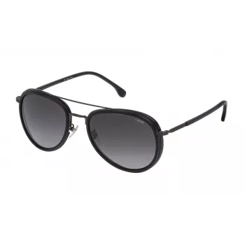 LOZZA SL2281M56627F Unisex Okulary Przeciwsłoneczne Prostokątne Oprawka Havana Acetat Soczewki Brązowe Poliwęglan 56/20/140 mm UV400 Kategoria 3