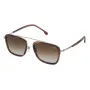 LOZZA SL2291M-579Y Męskie prostokątne okulary przeciwsłoneczne z acetylenu Havana 54mm