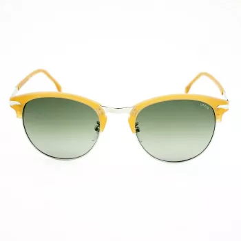 LOZZA SL2293M-579V Męskie okulary przeciwsłoneczne kwadratowe, oprawka Havana acetat, zielone soczewki poliwęglanowe 52mm
