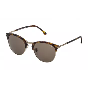 LOZZA SL2293M5208FT Okulary przeciwsłoneczne unisex, oprawka acetatowa Havana, soczewki gradientowe szare, 52/21/140 mm
