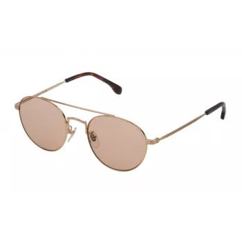 LOZZA SL2313M530349 Męskie okulary przeciwsłoneczne kwadratowe Havana oprawka acetatowa brązowe soczewki poliwęglanowe 53mm