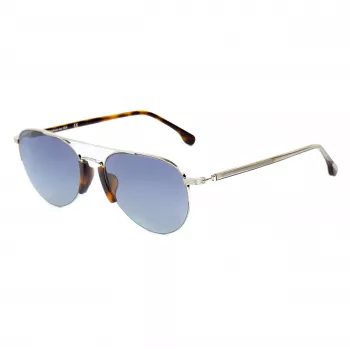 LOZZA SL2394-570579 Męskie prostokątne okulary przeciwsłoneczne z acetatu, szare soczewki, 57/15/140 mm