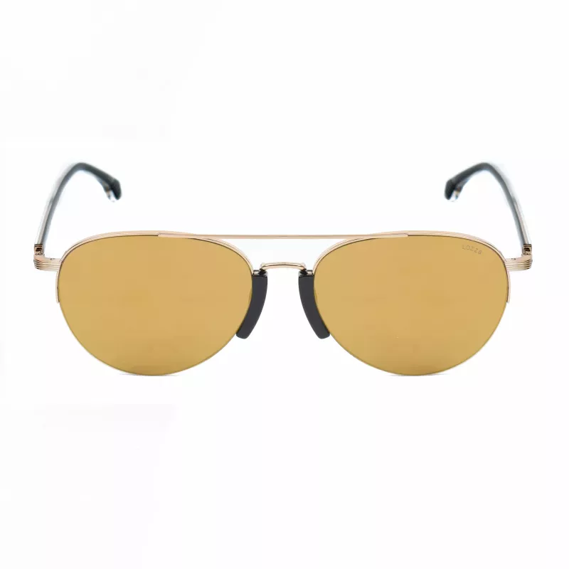 Okulary przeciwsłoneczne LOZZA SL2394-57300G męskie prostokątne oprawka Havana/Brąz soczewki zielone 57/15/140 mm