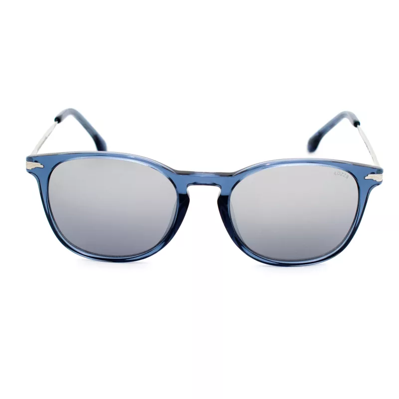 LOZZA SL4159M-955X Unisex Okulary Przeciwsłoneczne Prostokątne Czarny Szary Odcień 52mm