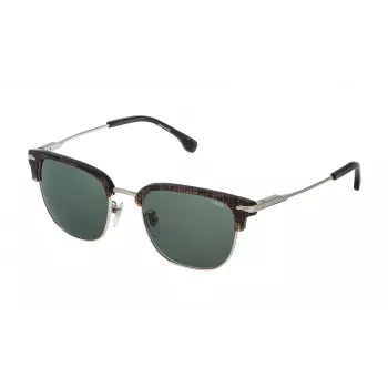 LOZZA Unisex Okulary Przeciwsłoneczne Prostokątne SL2280M530579 - Oprawka z Acetatu w Kolorze Havana Brown z Brązowymi Soczewkami Gradientowymi