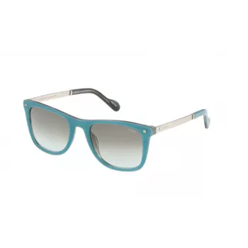LOZZA Unisex Okulary Przeciwsłoneczne Prostokątne SL4035M5306DK - Brązowa Havana Oprawka Acetatowa z Brązowymi Gradientowymi Soczewkami Poliwęglanowymi, Ochrona UV400, Szerokość Soczewki 53 mm