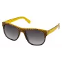 LOZZA Unisex SL4000M5507V8 Okulary przeciwsłoneczne - czarna oprawka acetatowa, szare soczewki gradientowe, 55/19/140 mm