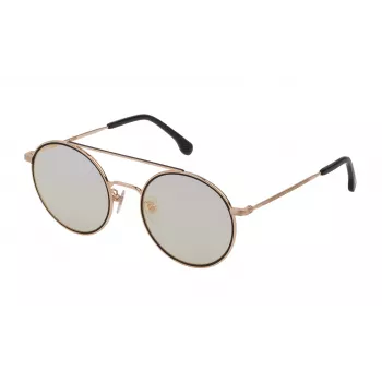 Okulary przeciwsłoneczne LOZZA Unisex SL233553301C - Oprawka acetatowa Havana, brązowe soczewki poliwęglanowe, ochrona UV400, szerokość soczewki 53 mm