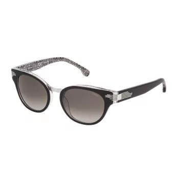 LOZZA Okulary przeciwsłoneczne damskie SL4075M500APA Havana Acetate Square Frame Brown Gradient Lens 50/20/140 mm