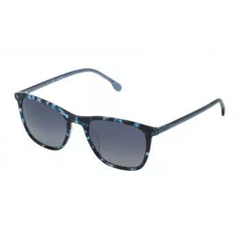Okulary przeciwsłoneczne LOZZA dla kobiet SL4177M53WT9P Havana Acetate Square Frame Brown Gradient Lens 53mm
