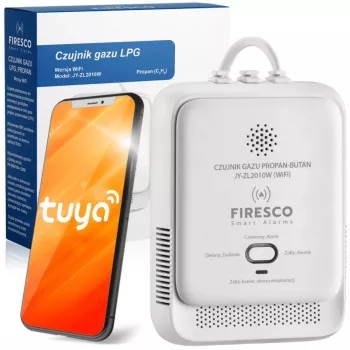 Czujnik gazu LPG Propan-Butan Firesco JY-ZL2010W z WiFi i aplikacją Tuya
