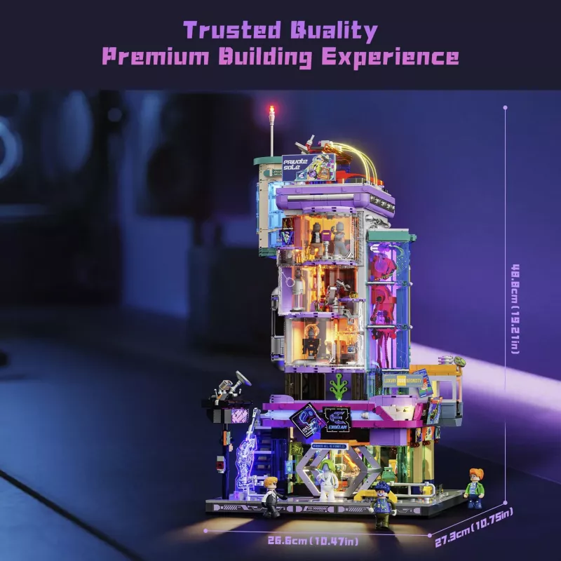 Lumibricks Cyberpunk Neoncity Cyber Couture Galleria LED Lighting Kit