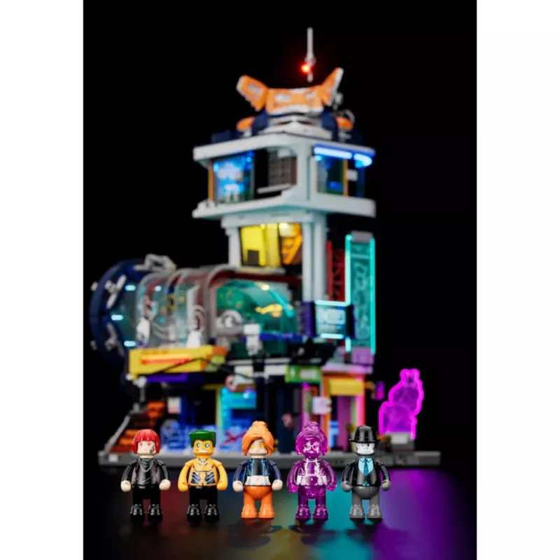 Zestaw klocków LUMIBRICKS Funwhole Średniowieczna Wieża Strażnicza z Oświetleniem LED (1368 elementów)