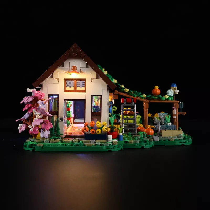 Lumibricks Indoor Greenhouse z pełnym spektrum LED, system hydroponiczny, 6 kapsułek roślinnych, zbiornik na wodę 2,5 l, biały