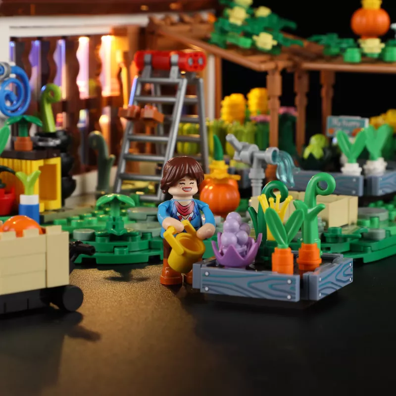 Lumibricks Indoor Greenhouse z pełnym spektrum LED, system hydroponiczny, 6 kapsułek roślinnych, zbiornik na wodę 2,5 l, biały