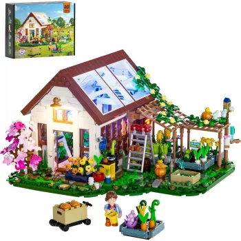 Lumibricks Indoor Greenhouse z pełnym spektrum LED, system hydroponiczny, 6 kapsułek roślinnych, zbiornik na wodę 2,5 l, biały